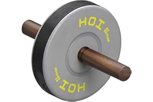 ‎K KETTLER Kettler Ab Wheel Bauchroller | Anti-Rutsch-Band | Griffe aus geöltem Nussholz