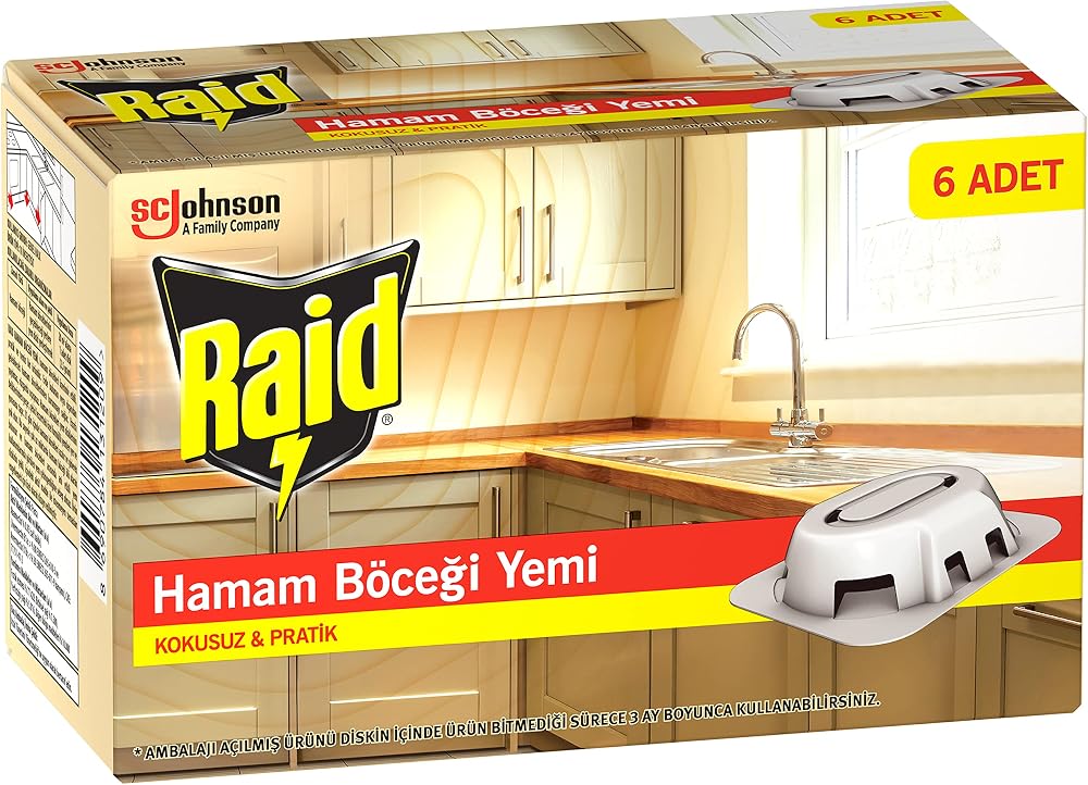 Raid Hamam Böceği Yemi 6 Adet
