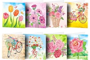 VDYXEW Diamant Painting Gruß Karten，5D DIY Personalisierte Gruß Karten Kits, Mit UmschläGen Für Weihnachten