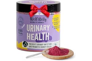 WOLF BELLY NATURAL PET GOODNESS Wolf Belly – Suplemento Urinario para Perros y Gatos 100% Natural (180 g) con Arándanos, Rosa Mosqueta y Vitamina C | Equilibra pH y Reduce Cistitis | Salud Renal | Polvo – Hecho en España