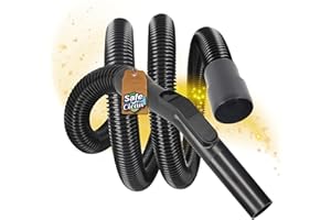 SAFE 'N CLEAN Tuyau d'aspiration de 2,2 m compatible avec aspirateur Nilfisk Buddy II – 12/15/18 INOX, T, 18 litres Buddy 2, DN36 – Ø 32 mm, alternative à l'original 107406115