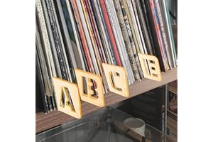 STICKY ART UK A-Z Dividers for Vinyl Records - Alphabetical Order, LP Organiser, Album Separator, Storage Label, Retro Accessory