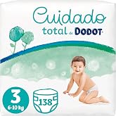 Dodot Baby Diapers Total Care Size 3 (6-10 kg), 138 Diapers, Soft Skin Protection by Dodot with Plant Origin Ingredients