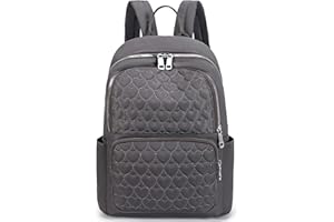 Travistar Backpack Womens Fashion Elegant Ladies Backpack Handbags Casual Daypack Large School Bag Women Rucksack Nylon Anti Theft Backpack for School Shoppers Travel, Gray