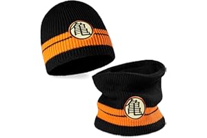 Dragon Ball Z Herren Beanie-Mütze & Schlupfschal Set - Zweiteiliges Set aus Mütze Herren und Schal in Einheitsgröße