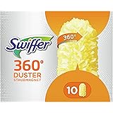Swiffer - 10 ricariche per piumino Duster 360, acchiappa la polvere e la trattiene, Giallo