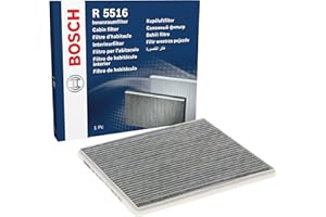 BOSCH AUTOMOTIVE Bosch R5516 - Filtre d'habitacle anti-odeurs au charbon actif - filtre à poussière et à Pollen