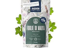 Tè di Malva Monte Nativo (300g) – Foglie di malva delicatamente essiccate, 100% naturali e senza additivi – Tisana aromatica per un’infusione deliziosa
