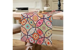 HANRUNSI Camino de Mesa de Color 40 x 140 cm Camino de Mesa Bohemio para Decoración de Mesa Boda Banquete Fiesta Cumpleaños Camino de Mesa de para Comedores 2 - 4 Seater Camino de Mesa para Decoración de Mesa