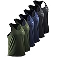 Neleus Men's 3 Pack Workout Running Tank Top Sleeveless Gym Athletic Shirts