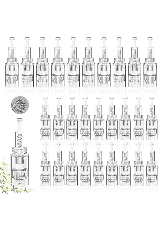15 Stück Microneedling Nadelkartuschen Ersatz – 36 Nadeln, Steril Einzeln Verpackt, Für Derma Pen