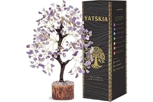 Yatskia Amethyst Crystal Tree, Crystals And Gemstones, Feng Shui Home Decor, Birthday Gifts For Women, Bedroom Decor, Gem Tree Living Room Decoration, Good Luck Gifts