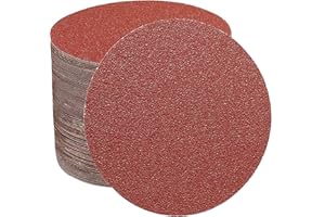 STEBRUAM Discos de Lija de 70 Piezas 125mm, Hook and Loop Papel de Lija Abrasivos sin Agujeros, 60/80/100/150/180/240/320/400/600/800 Granos para Lijadora Orbital Excéntrica