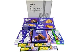 BY TASTE OF SELECTION Milka Chocolate Gift Box – European Assorted Chocolates for All Occasions | Creamy Milk Chocolate, Filled Bars & Treats | Gift Basket for Birthdays, Holidays & Anniversaries | Gourmet Chocolat