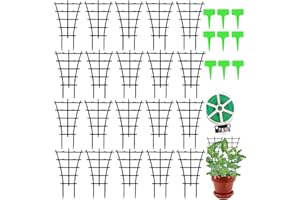 AMZMUKAUP Griglie per piante in vaso, 20 pezzi, per piante da appartamento, impilabili, per piante da appartamento, piccoli supporti per vasi da fiori, griglia per piante fai da te