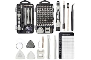 SHARDEN 122-Piece Precision Screwdriver Set, Magnetic Small Screwdriver Set, Electronic Repair Tool Kit DIY Screwdriver Kit for Phone, PC, Laptop, iPhone, Computer, MacBook, PS4, Nintendo, Xbox, Ring