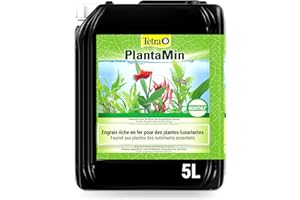 TETRA PlantaMin - Fertilisant pour toutes les plantes de bassin – Favorise la Croissance et Accentue l’éclat des couleurs des plantes et des fleurs aquatiques - Sans nitrate ni phosphate - 5 L