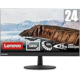 Lenovo L24q-30 - Monitor Gaming de 23.8" 2K QHD (2560x1440 pixeles, 16:9, 75Hz, 4ms, 1000:1, IPS, FreeSync, Puertos DP+HDMI, 