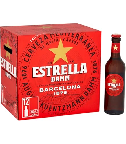 Estrella Damm Inedit 330ml - Case Of 12 Bottles | Crafted With ElBulli, Wheat & Lager Blend, Coriander & Orange Peel