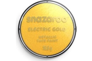 Snazaroo Metallic Face and Body Paint for Kids and Adults, Gold Colour, Water Based, Easily Washable, Makeup, Body Painting for Parties, for Ages 3+