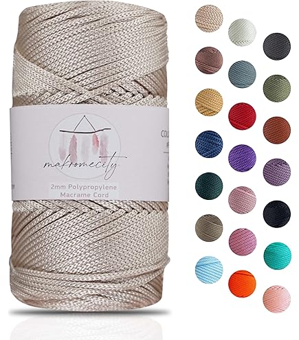 CAMAL Hilo Macrame 1,5mm Lanas Para Crochet 200m Cuerda | FindTheDeal