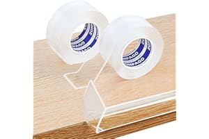 ZOMPAGO Transparent Kantenschutz Selbstklebend,2Rollen x 1m x 30mm,Extra Stark Klar Weiche Möbelkantenschoner für Baby-Sicherung,Kanten-&Eckenschutz für Schränke,Tische,Wände,Betten,Küche
