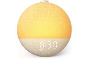 Dreamegg Sunrise 2 — Sunrise Alarm Clock & Wake-Up Light for Better Sleep Routine, White Noise Machine with 29 Relaxing Sounds, 10 Light Colors, Favorite Mode, Gift for Adults, Baby & Kids
