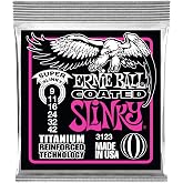 Ernie Ball S&uuml;per Slinky Kaplamalı Titanyum Rps Elektro Gitar Telleri, &Ouml;l&ccedil;&uuml; 9-42