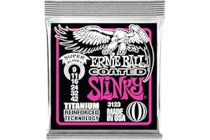Ernie Ball Super Slinky Coated Titanium RPS Electric Guitar Strings - 9-42 Gauge