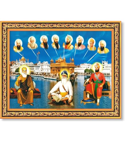 Bm Traders Vishwakarma Vintage Design Digital Print Photo In Golden Artwork Frame  11 X 14 Inch Or 27 94 X 35 56 Cm Religious Gifting
