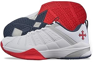 Teuton, AC1 All Court Shoes Chaussures d'intérieur pour squash, tennis, handball, paddle, volleyball, pickleball
