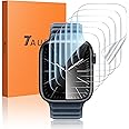 TAURI 6 Pack Screen Protector for Apple Watch Series 9/8/7 45mm & Series 6/5/4 SE 44mm, Bubble-Free, HD Clear, Easy Installation, Ultra-thin Flexible TPU Protective Film for iWatch 45mm/44mm