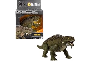 Mattel Jurassic World Kolekcja Hammonda Skutozaur Figurka dinozaura premium ze szklanymi oczami i 14 ruchomymi punktami, zabawka dinozaur dla dzieci od 8 roku życia i kolekcjonerów, JDJ08