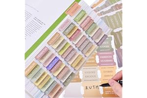 KAZGVN Bible Tabs, Bible Tabs for Women, Bible Index Tabs, 72 Bible Stickers, Bible Tabs Best Gift for Easter, Carnival Mothers Day Bible Study Accessories Bible Journaling Supplies