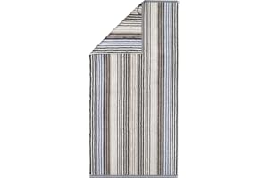 CAWÖ Home Handtücher Unique Streifen 944 anthrazit - 77 Handtuch 50x100 cm