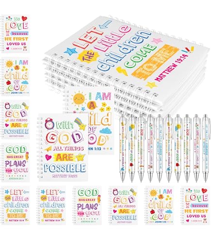 60 pezzi regali cristiani sfusi 30 versi biblici penne 30 biglietti di citazione delle Scritture 30 sacchetti di organza colorate penna a sfera religiosa Gesù ama me biglietto di auguri per il