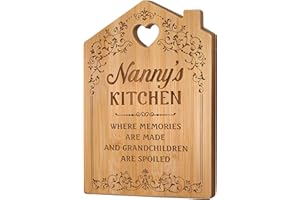 Giftasy Nanny Gifts, Nanny Birthday Gifts - Unique Nanny Kitchen Cutting Board, Gifts for Nanny from Grandchildren, Present for Nanny on Birthday Mother's Day Christmas