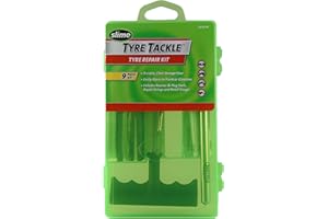 Slime 20133-95 Kit de Réparation de Crevaison, Pour Tous Pneus, Réparation Simple et Rapide, 9 Pièces