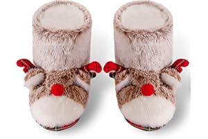 Dream Bridge Chaussons Maison pour Enfants Bottes en Peluche pour les Filles Licorne Multicolore