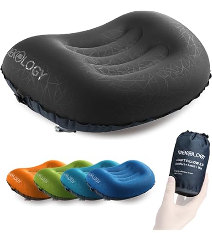 Oreiller Gonflable Voyage Pitasha - Compressible, Confortable Pour Avion, Camping Ou Bureau