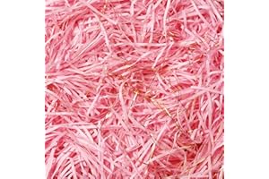 ENOCENT 150 g Shredded Paper Pink Gift Filling Material for Packages, Gift Box, Gift Basket and Gift Basket