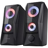 Trust Gaming GXT 606B Javv Altavoces PC Gaming 2.0 con Iluminaci&oacute;n RGB, 12W (6W RMS), Alimentaci&oacute;n USB, Jack 3,5 mm, Altavoz