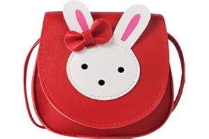ORPAPA Mädchen Umhängetasche, Kinder Niedlicher Hase CrossBody Bag Handtasche Mini Prinzessin Messenger Bags Geldbörse mit verstellbarem Gurt für Kinder Mädchen
