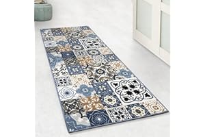 ‎CASA PURA casa pura Teppichläufer mit Muster - maßgefertigter Teppich Läufer für Küche, Flur & Wohnraum - St. Davids (80 x 400 cm)