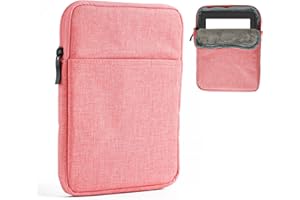 PEUTIER E-Reader Sleeve for Kindle 6-7 Inch Device, Ereader Protective Pouch Tablet Protective Cover E-Reader Sleeve Case (Pink)