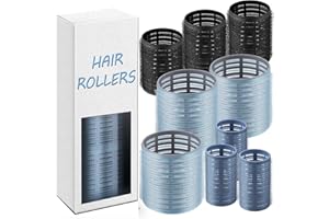 xnicx 9 Pièces Bigoudis Cheveux Rouleau Cheveux,Magique Rouleaux Cheveux pour Tous Les Cheveux Courts,Moyens Ou Longs,Bigoudis Cheveux Long Heatless Curling avec 3 Tailles 60mm 48mm 36mm