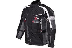 Modeka EL Chango Kids Veste en tissu, Noir/Gris