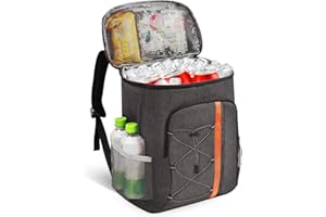 KUOGAS Kühltasche 28 L, Kühlrucksack, Großer Kühlrucksack Groß, Kühltasche Faltbar Geeignet für Reisen, Strand, Picknick, Outdoor
