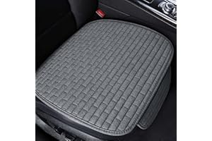 ZYFC Universal Car Seat Cushion, 52 x 51 cm Front Seat Cover, Non-Slip, Soft and Breathable, Modern Minimalist Style, Grey