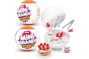Mini Brands Master Chef Series 1 (2 Pack) - Collect and Create 11 MasterChef Dishes, DIY Resin Play, Non-Edible Collectible